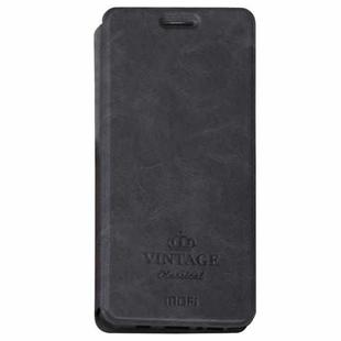 MOFI for  VINTAGE Huawei Honor V9 Crazy Horse Texture Horizontal Flip Leather Case with Card Slot & Holder (Black)
