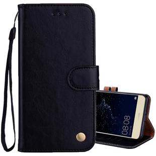 For Huawei P10 Lite Business Style Oil Wax Texture Horizontal Flip Leather Case with Holder & Card Slots & Wallet (Black)