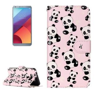 For LG G6 Gloss Oil Embossed Panda Pattern Horizontal Flip Leather Case with Holder & Card Slots & Wallet & Photo Frame
