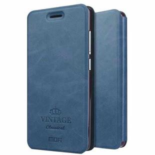 MOFI for  VINTAGE Xiaomi Redmi 4 Standard Edition Crazy Horse Texture Horizontal Flip Leather Case with Card Slot & Holder (Dark Blue)