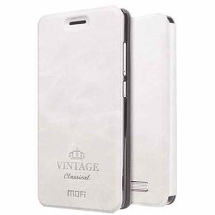 MOFI for  VINTAGE Xiaomi Redmi 4A Crazy Horse Texture Horizontal Flip Leather Case with Card Slot & Holder (White)