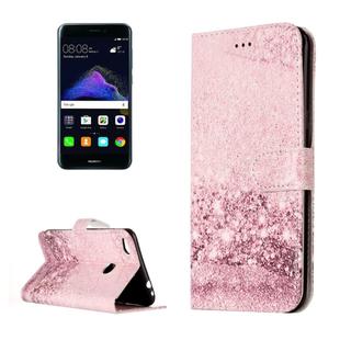 For Huawei  P8 Lite (2017) Rose Gold Pattern Horizontal Flip Leather Protective Case with Holder & Card Slots & Wallet