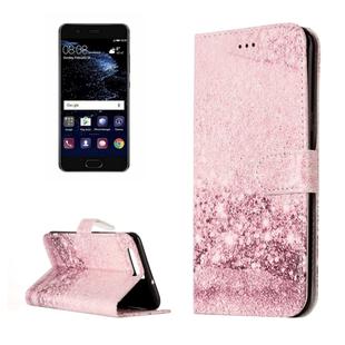 For Huawei  P10 Rose Gold Pattern Horizontal Flip Leather Protective Case with Holder & Card Slots & Wallet