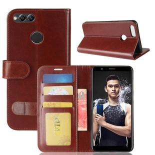 For Huawei  Honor 7X Crazy Horse Texture Horizontal Flip Leather Case with Holder & Card Slots & Wallet(Brown)