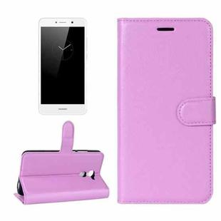 For Huawei  Enjoy 7 Plus / Y7 Prime Litchi Texture Horizontal Flip Leather Case with Holder & Card Slots & Wallet (Purple)