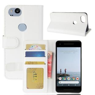 For Google Pixel 2 Crazy Horse Texture Horizontal Flip Leather Case with Holder & Card Slots & Wallet & Photo Frame (White)