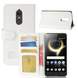 For Lenovo  K8 Crazy Horse Texture Horizontal Flip Leather Case with Holder & Card Slots & Wallet & Photo Frame(White)