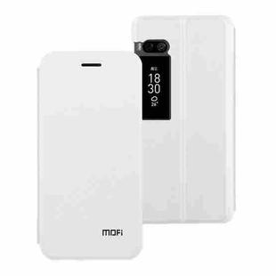 MOFI for  Meizu PRO 7 Plus PU Five-pointed Star Pattern Horizontal Flip Leather Case with Holder (White)