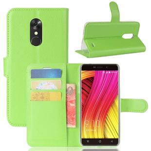 Blackview for A10 (MPH1904) Litchi Texture Horizontal Flip Leather Case with Holder & Card Slots & Wallet(Green)