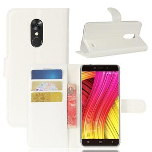 Blackview for A10 (MPH1904) Litchi Texture Horizontal Flip Leather Case with Holder & Card Slots & Wallet(White)