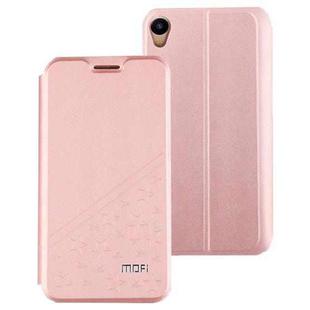 MOFI For Asus Zenfone Live ZB501KL PU Five-pointed Star Pattern Horizontal Flip Leather Case With Holder (Rose Gold)