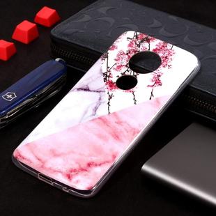 Marble Pattern Soft TPU Case For Motorola Moto E5 Plus(Plum Blossom)