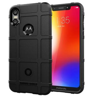 Full Coverage Shockproof TPU Case for Motorola Moto One Power (P30 Note)(Black)