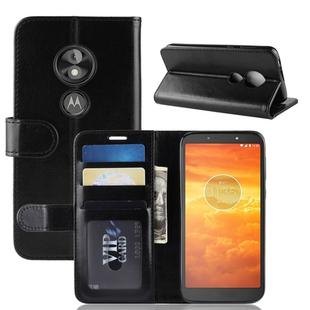 R64 Texture Single Fold Horizontal Flip Leather Case for Motorola Moto E5 Play Go, with Holder & Wallet & Card Slots & Photo Frame (Black)