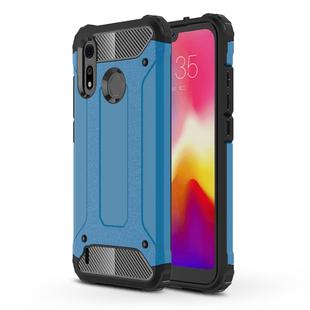 Magic Armor TPU + PC Combination Case for Motorola Moto P40 Play (Blue)