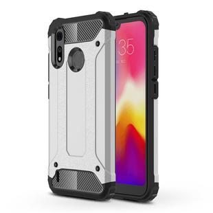 Magic Armor TPU + PC Combination Case for Motorola Moto P40 Play (Silver)