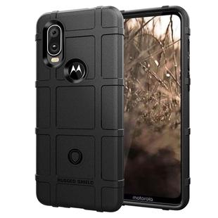 Full Coverage Shockproof TPU Case for Motorola P40 / Moto One Vision(Black)
