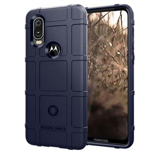 Full Coverage Shockproof TPU Case for Motorola P40 / Moto One Vision(Blue)