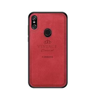 PINWUYO Shockproof Waterproof Full Coverage PC + TPU + Skin Protective Case for Motorola One Power (Red)