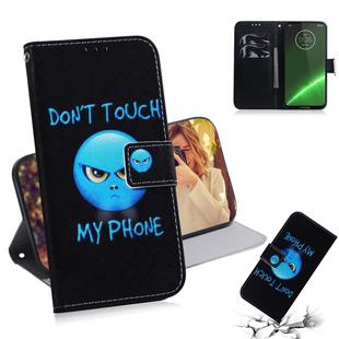 Anger Pattern Coloured Drawing Horizontal Flip Leather Case for Motorola Moto G7 / Moto G7 Plus, with Holder & Card Slots & Wallet