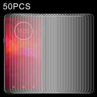 50 PCS 0.26mm 9H 2.5D Tempered Glass Film for Motorola Moto Z3 Play