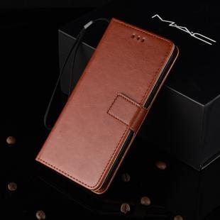 Crazy Horse Texture Horizontal Flip Leather Case for Motorola Moto G7, with Holder & Card Slots & Wallet (Brown)