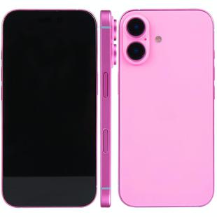 For iPhone 16 Black Screen Non-Working Fake Dummy Display Model (Pink)