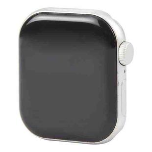 For Apple Watch Series 10 46mm Black Screen Non-Working Fake Dummy Display Model, For Photographing Watch-strap, No Watchband (Silver)