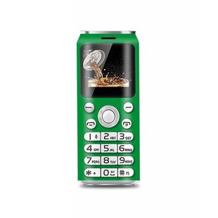 Satrend K8 Mini Mobile Phone, 1.0 inch, Hands Free Bluetooth Dialer Headphone, MP3 Music, Dual SIM, Network: 2G(Green)