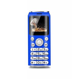 Satrend K8 Mini Mobile Phone, 1.0 inch, Hands Free Bluetooth Dialer Headphone, MP3 Music, Dual SIM, Network: 2G(Blue)