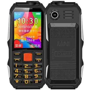 HAIYU H1 1.8 inch Triple Proofing Elder Phone, Waterproof Shockproof Dustproof,  2800mAh Battery, 21 Keys, LED Flashlight, FM, Dual SIM(Black)