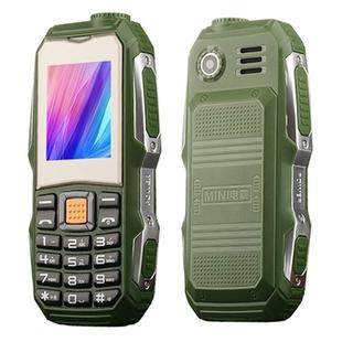 L9 Triple Proofing Elder Phone, Waterproof Shockproof Dustproof, 3800mAh Battery, 1.8 inch, 21 Keys, LED Flashlight, FM, Dual SIM(Green)