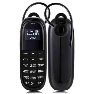 AIEK KK1 Mini Mobile Phone, Russian Keyboard, Hands Free Bluetooth Dialer Headphone, MTK6261DA, Anti-Lost, Single SIM, Network: 2G(Black)