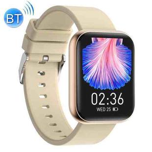 P85 1.69 inch HD IPS Colorful Screen IP68 Waterproof Body Temperature Detection Bluetooth Sports Smart Watch (Gold)