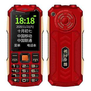 K1 Triple Proofing Elder Phone, Waterproof Shockproof Dustproof, 4800mAh Battery, 2.4 inch, 21 Keys, Bluetooth, LED Flashlight, FM, SOS, Dual SIM, Network: 2G (Red)
