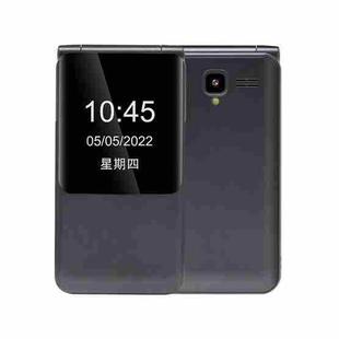 V16D 4G Dual-screen Flip Phone, 2GB + 16GB, 2.8 inch + 1.77 inch, Android 7.0 SC9832A, Support GPS, WiFi, BT, Network: 4G, Big Keys, SOS, Dual SIM (Black)