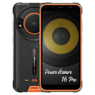 [HK Warehouse] Ulefone Power Armor 16 Pro Rugged Phone, 4GB+64GB, Dual Back Cameras, IP68/IP69K Waterproof Dustproof Shockproof, Face ID & Side Fingerprint Identification, 9600mAh Battery, 5.93 inch Android 12 MediaTek Helio G25 Octa Core up to 2.0GHz, Network: 4G, OTG, NFC, Super Loud Volume Speaker (Orange)