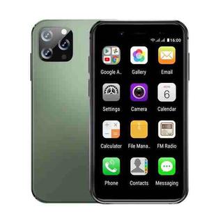 i14 Mini Smart Card Phone, 2GB+32GB, 3.0 inch Android 8.1 MTK6580 Quad Core 1.3GHz, Network: 3G, Dual SIM, Global Version with Google Play(Green)
