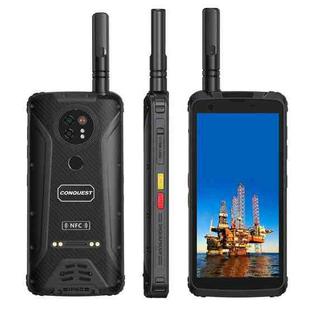 CONQUEST F5 DMR Walkie Talkie Rugged Phone, Night Vision Camera, 6GB+128GB, IP68 Waterproof Dustproof Shockproof, Dual Back Cameras, Face ID & Fingerprint Identification, 5.5 inch Android 12 MTK6765V/C Helio P35 Octa Core up to 2.3GHz, Network: 4G, NFC(Black)