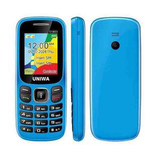 UNIWA E1803 Elder Keypad Phone, 1.77 inch SC6531E, LED Flashlight, 21 Keys, Network: 2G, EU Plug (Blue)