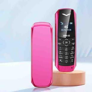LONG-CZ S60 4G Mini Phone, 1.77 inch Unisoc T107, LED Flashlight, 21 Keys, Network: 4G, Single SIM (Rose Red)