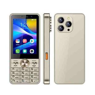 UNIWA XS17 Feature Phone, 2GB+16GB, 3.5 inch Android 8.1 MT6737M Quad Core, Network: 4G, Dual SIM Card (Gold)