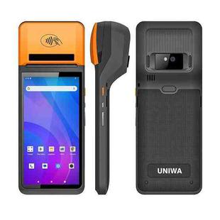 UNIWA V4P Standard Edition, 6 inch NFC Android 13 Smart Handheld POS Phone with Thermal Printer, 3GB+16GB, Unisoc SC9863a Octa Core, Network: 4G (Black)