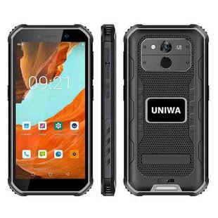 UNIWA F963 Pro Rugged Smart Phone, 4GB+64GB, 5.5 inch Android 13, Unisoc T606 Octa Core, NFC, Fingerprint Unlock, 4G Network, US Plug (Black Grey)