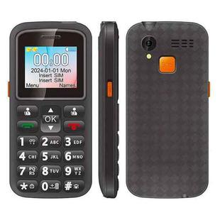 UNIWA M220 Elder Mobile Phone, 1.77 inch, 800mAh Battery, Network: 2G, SOS, LED Flashlight, FM, EU Plug (Black)