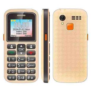 UNIWA M220 Elder Mobile Phone, 1.77 inch, 800mAh Battery, Network: 2G, SOS, LED Flashlight, FM, EU Plug (Yellow)