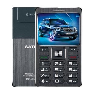 SATREND A10 Card Mobile Phone, 1.77 inch, MTK6261D, 21 Keys, Support Bluetooth, MP3, Anti-lost, Remote Capture, FM, GSM, Dual SIM(Black)