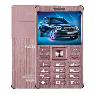 SATREND A10 Card Mobile Phone, 1.77 inch, MTK6261D, 21 Keys, Support Bluetooth, MP3, Anti-lost, Remote Capture, FM, GSM, Dual SIM(Rose Gold)