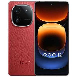 vivo iQOO 12, Triple Back Cameras, 12GB+256GB, Face ID / Fingerprint Identification, 6.78 inch Android 14 OriginOS 4 Snapdragon 8 Gen 3 Octa Core, OTG, NFC, Network: 5G, Support Google Play (Red)