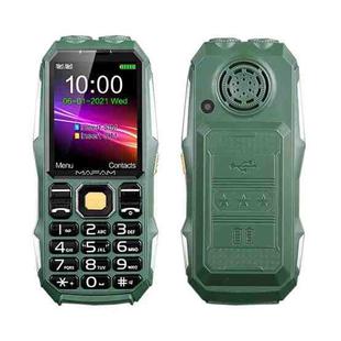 F26 Triple Proofing Elder Phone, Waterproof Shockproof Dustproof, 16800mAh Battery, 2.4 inch, 21 Keys, LED Flashlight, FM, Dual SIM(Green)